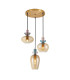 Fanda Cluster Pendant Ceiling Light Gold 3xE27-1