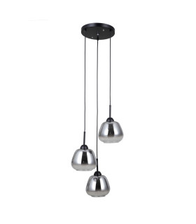Felis Cluster Pendant Ceiling Light Matt Black 3xE27-1