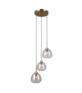 Felis Cluster Pendant Ceiling Light Gold 3xE27-2
