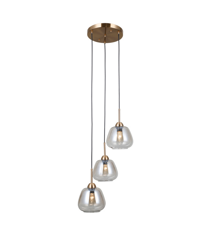 Felis Cluster Pendant Ceiling Light Gold 3xE27-2