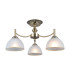 Fener Multi Arm Semi Flush Ceiling Lamp Antique Brass 3xE27-2