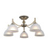 Fener Multi Arm Semi Flush Ceiling Lamp Antique Brass 5xE27-2