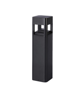 Foleda 40cm Outdoor Bollard Black 3000K Warm White IP54-1