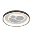 Florina LED Semi Flush Ceiling Light Black White 3000/4000/6500K Remote Control Dimmable.-1