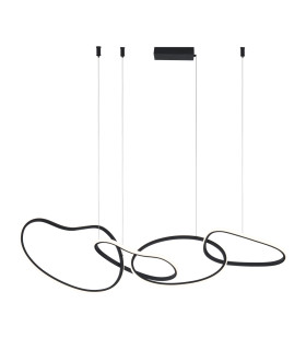 Fonte LED Pendant Ceiling Light Black 3000/4000/6000K 4xLED-1