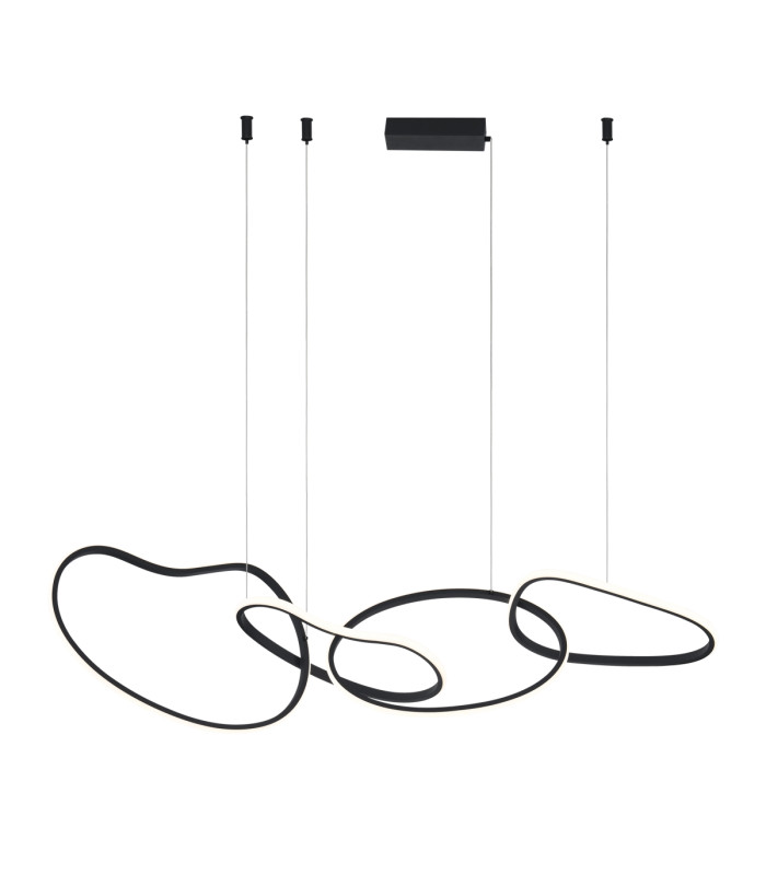 Fonte LED Pendant Ceiling Light Black 3000/4000/6000K 4xLED-1