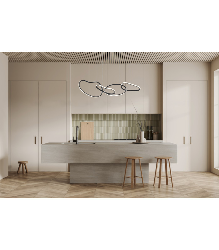 Fonte LED Pendant Ceiling Light Black 3000/4000/6000K 4xLED-5