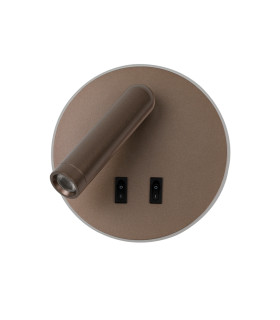 Furla Reading Wall Light Coffee 3000K Warm White 2xLED-2
