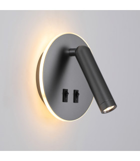 Furla Reading Wall Light Grey 3000K Warm White 2xLED-1