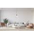 Gater Dome Pendant Ceiling Light Black with Opal White Shade-5