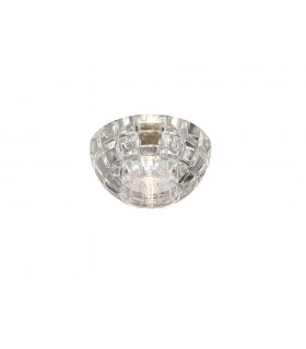 Round Recessed Downlight G9 Cube Pattern Polished Chrome, Crystal - 1
