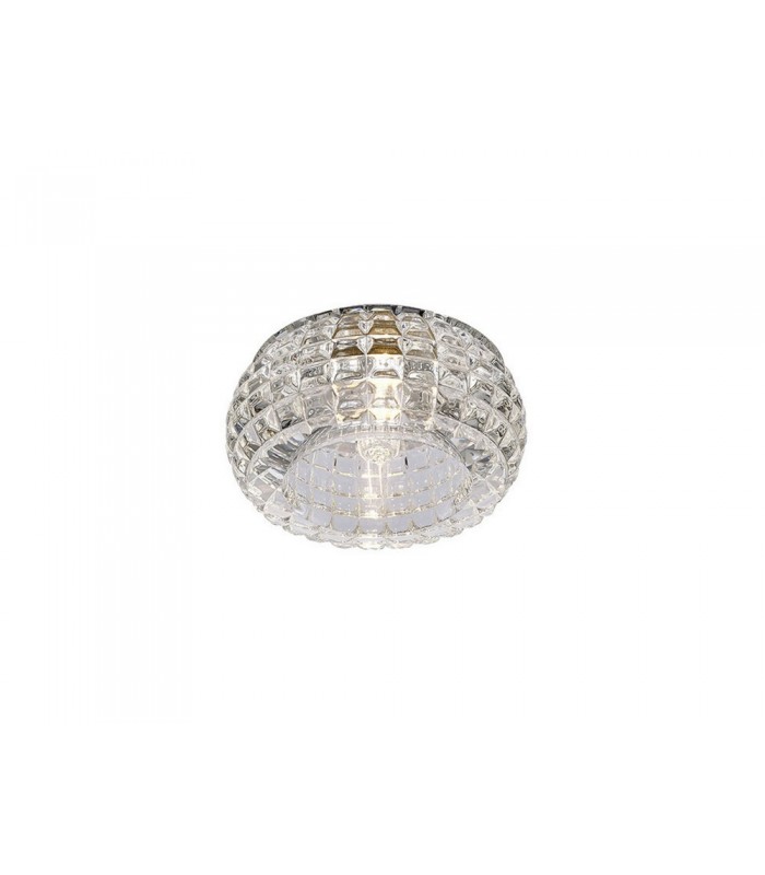 Round Recessed Downlight G9 Cube Pattern Polished Chrome, Crystal - 1