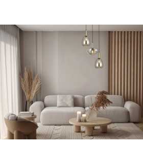 Gater Cluster Pendant Ceiling Light Gold 3xE27-5