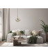 Gater Dome Pendant Ceiling Light Gold with Champagne Glass Shade-5