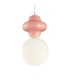 Latera Slim Pendant Ceiling Light Pink White Matt-2