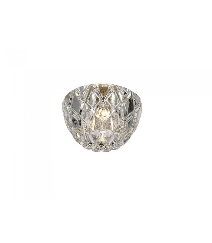 Round Recessed Downlight G9 Diamond Faceted Polished Chrome, Crystal - 1