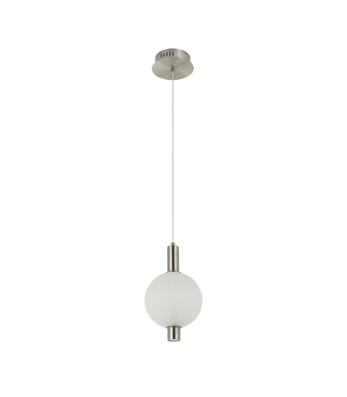 Lenti Slim Pendant Ceiling Light Nickel 3000K Warm White-1