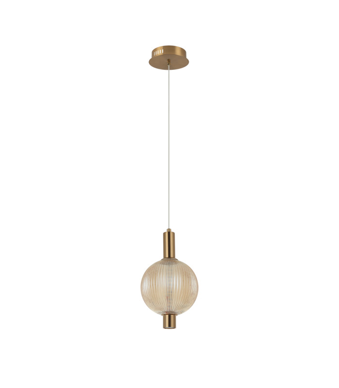 Lenti Slim Pendant Ceiling Light Brass 3000K Warm White-1