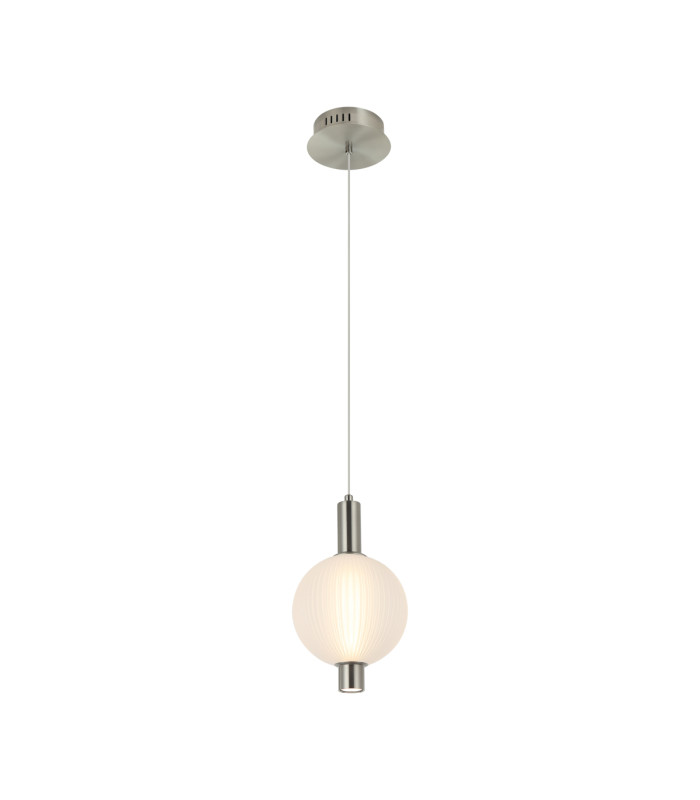 Lenti Slim Pendant Ceiling Light Nickel 3000K Warm White-2