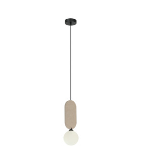 Lorenzo Slim Pendant Ceiling Light Beige-1