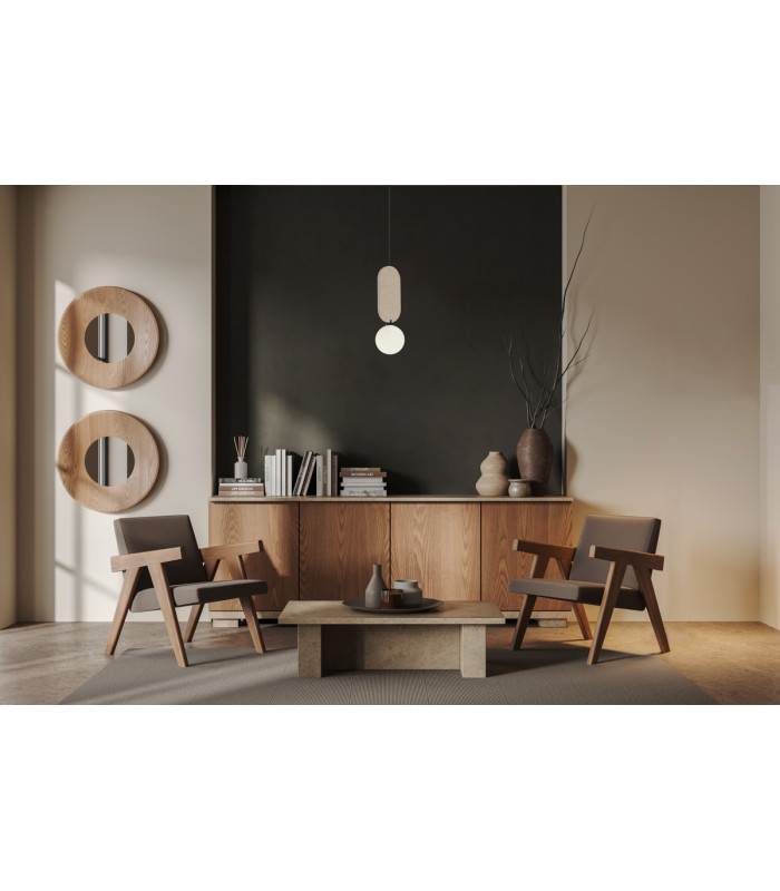Lorenzo Slim Pendant Ceiling Light Beige-5