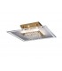 Flush Square 6 Light French Gold, Glass, Crystal - 1
