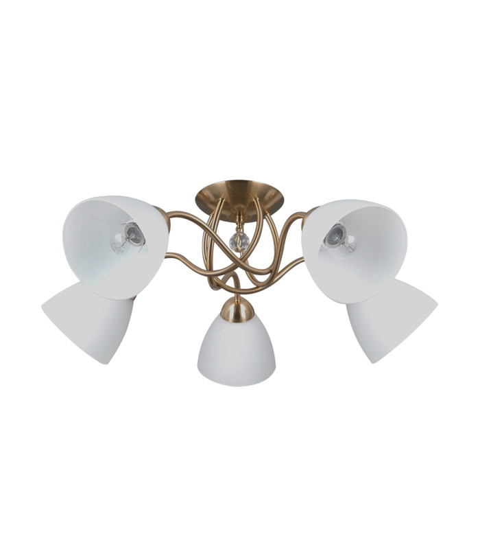 Lugano Multi Arm Semi Flush Ceiling Lamp Chromic 5xE27-1