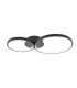 Maver Twin Ring LED Semi Flush Ceiling Light Black 3000/4000/6000K 2xLED-1