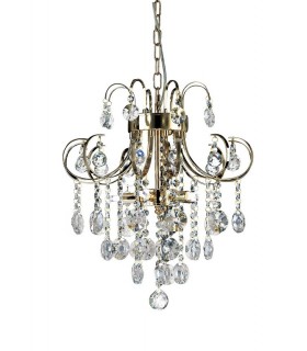 Ceiling Pendant 5 Light French Gold, Crystal - 1