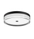 Molino 40cm Flush Ceiling Light Black 3000/4000/6000K-1