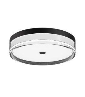 Molino 40cm Flush Ceiling Light Black 3000/4000/6000K-1