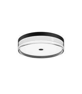 Molino 30cm Flush Ceiling Light Black 3000/4000/6000K-1
