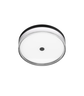 Molino 30cm Flush Ceiling Light Black 3000/4000/6000K-2
