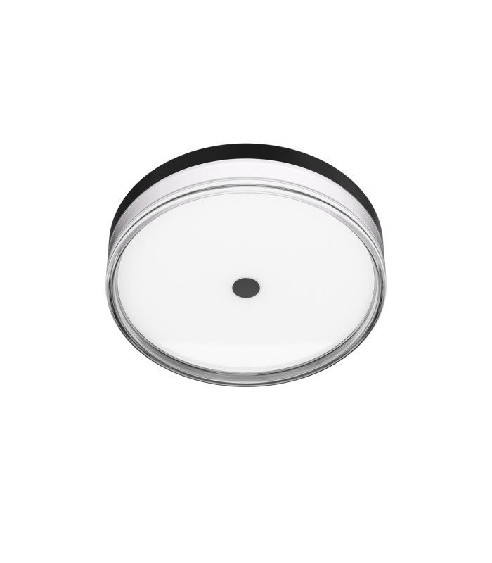 Molino 30cm Flush Ceiling Light Black 3000/4000/6000K-2