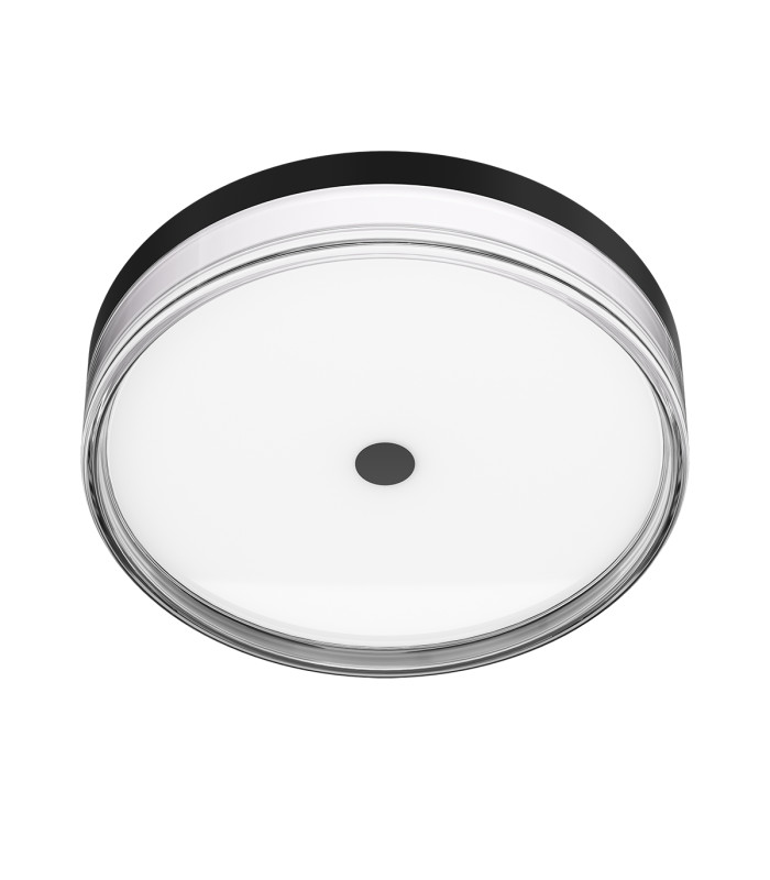 Molino 40cm Flush Ceiling Light Black 3000/4000/6000K-2