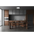 Molino 40cm Flush Ceiling Light Black 3000/4000/6000K-5