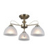 Moreti Multi Arm Semi Flush Ceiling Lamp Antique Brass 3xE27-2