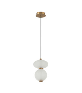 Nico I Slim Pendant Ceiling Light Black Gold 3000K Warm White-1