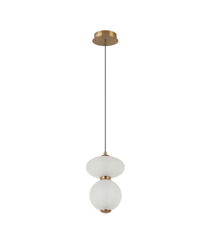 Nico I Slim Pendant Ceiling Light Black Gold 3000K Warm White-1