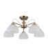 Moreti Multi Arm Semi Flush Ceiling Lamp Antique Brass 5xE27-1