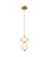 Nico I Slim Pendant Ceiling Light Black Gold 3000K Warm White-2
