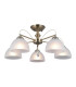 Moreti Multi Arm Semi Flush Ceiling Lamp Antique Brass 5xE27-2