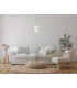 Nico I Slim Pendant Ceiling Light Black Gold 3000K Warm White-5
