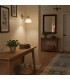 Moreti Wall Lamp Antique Brass with White Glass Shade-5