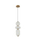 Nico II Slim Pendant Ceiling Light Black Gold 3000K Warm White-1