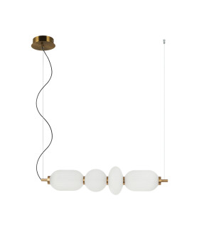 Nico Bar Pendant Ceiling Light Black Gold 3000K Warm White-1