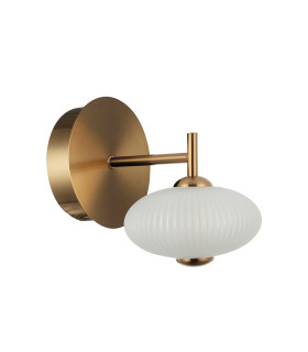 Nico Globe Wall Lights Black Gold 3000K Warm White-1