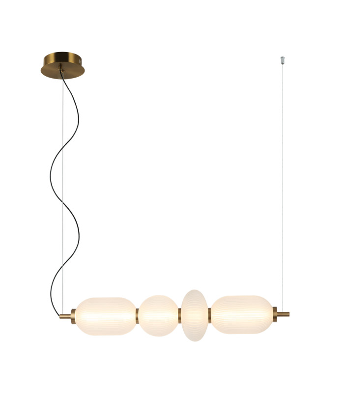 Nico Bar Pendant Ceiling Light Black Gold 3000K Warm White-2