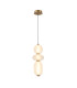 Nico II Slim Pendant Ceiling Light Black Gold 3000K Warm White-2