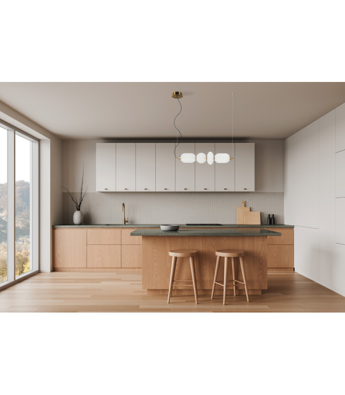 Nico Bar Pendant Ceiling Light Black Gold 3000K Warm White-5